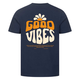 Good Vibes Flower Shirt BackPrint Detailansicht, Mountain Movers christliche Streetwear
