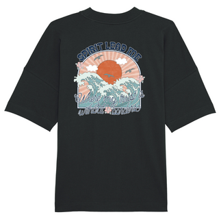 Spirit Lead me - Where my trust is Oversized Shirt BackPrint Variante, Mountain Movers christliches Design