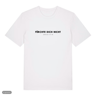 Fürchte dich nicht Typo T-Shirt, Weiß, Vorderseite