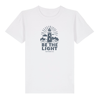 Be the light retro Kinder T-Shirt Variante, Mountain Movers christliches Design