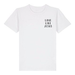 love like jesus little Kinder T-Shirt Variante, Mountain Movers christliches Design