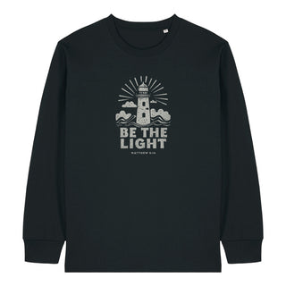 Be the light retro Longsleeve, christliche Streetwear von Mountain Movers