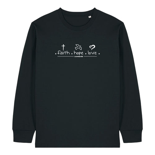 Faith Hope Love Minimalist Longsleeve