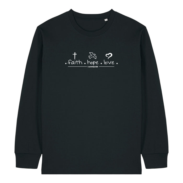 Faith Hope Love Minimalist Longsleeve