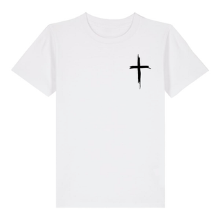 Painted Cross Kinder T-Shirt Variante, Mountain Movers christliches Design