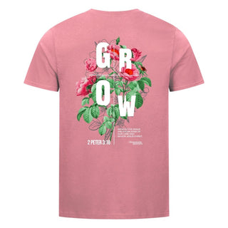 Grow Flower Shirt Detailansicht, Mountain Movers christliche Streetwear