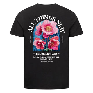 All things new Flower Shirt Variante, Mountain Movers christliches Design