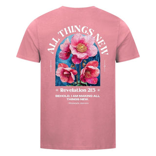 All things new Flower Shirt Detailansicht, Mountain Movers christliche Streetwear
