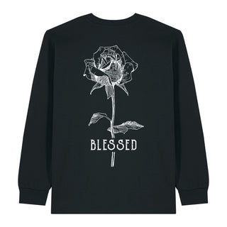 Blessed Rose Longsleeve BackPrint, christliche Streetwear von Mountain Movers