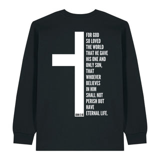 John 3_16 Longsleeve BackPrint, christliche Streetwear von Mountain Movers