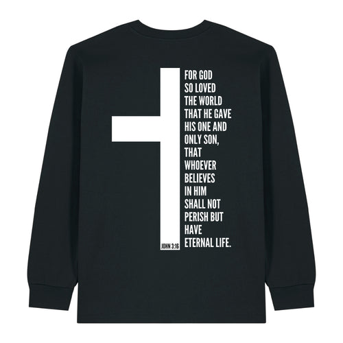 John 3:16 Longsleeve BackPrint