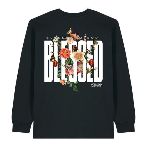 Gezegend door God Longsleeve Rugprint