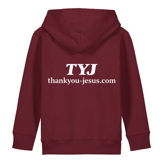 Thank you Jesus Kinderhoodie großer Front- & Backprint