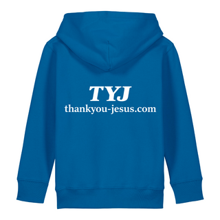Thank you Jesus Kinderhoodie großer Front- & Backprint