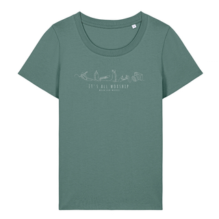 It´s all worship Frauen T-Shirt, Nahaufnahme