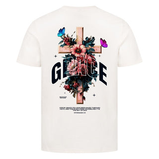 Grace Cross Shirt Detailansicht, Mountain Movers christliche Streetwear