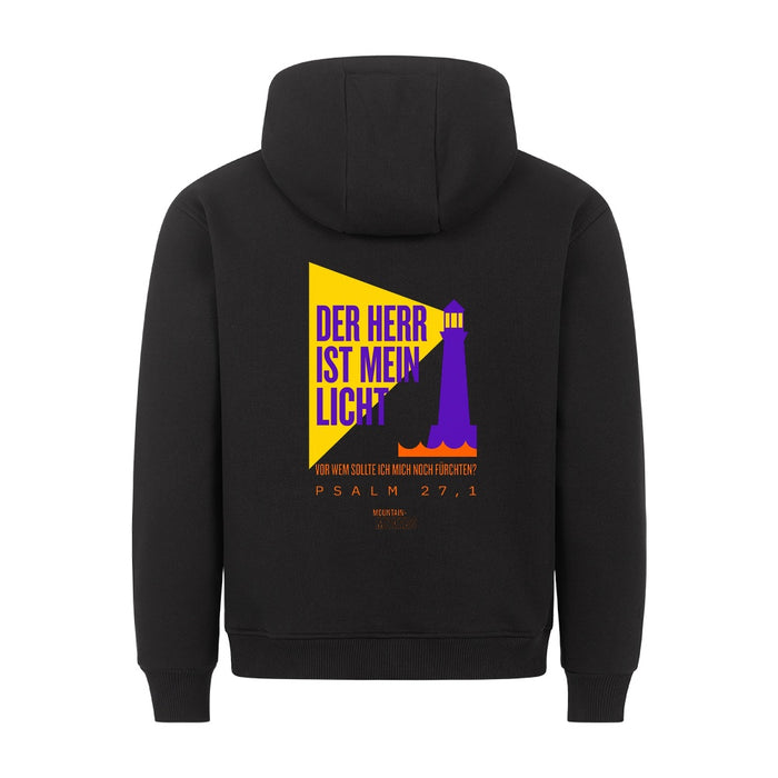 Der Herr ist mein Licht Hoodie Backprint