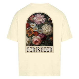 God is good Vintage Oversize Shirt Variante, Mountain Movers christliches Design