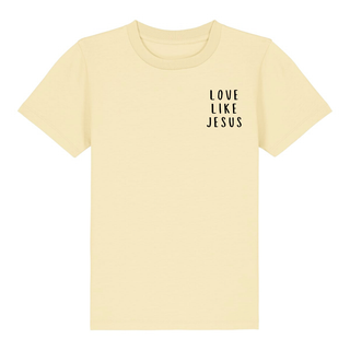 love like jesus little Kinder T-Shirt Variante, Mountain Movers christliches Design