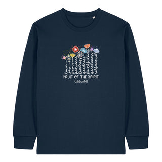 Fruit of the Spirit schwarz 23cm Longsleeve Variante, Mountain Movers christliches Design