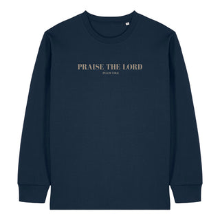 Praise The Lord Longsleeve Variante, Mountain Movers christliches Design
