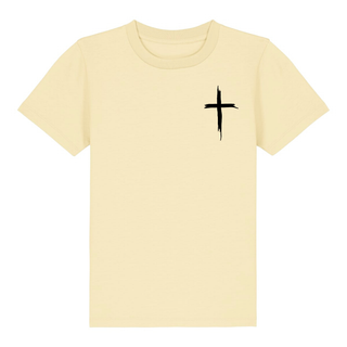 Painted Cross Kinder T-Shirt Variante, Mountain Movers christliches Design
