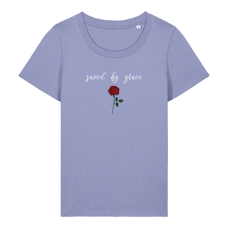 Saved by grace Rose Frauen T-Shirt, Farbvariante