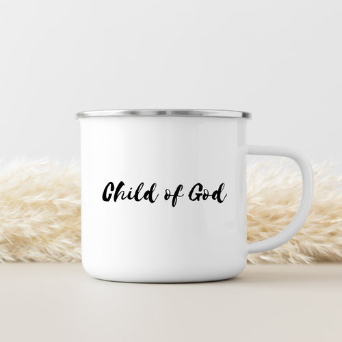 Child of God enamel mug