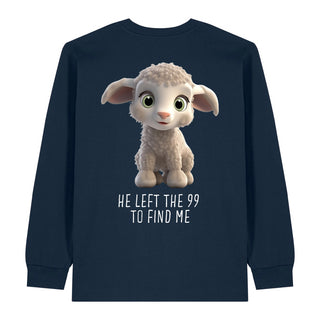 Left the 99 Sheep Longsleeve BackPrint Variante, Mountain Movers christliches Design