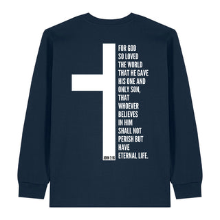 John 3_16 Longsleeve BackPrint Variante, Mountain Movers christliches Design