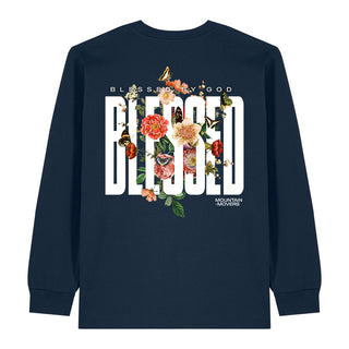 Blessed by God Longsleeve BackPrint Variante, Mountain Movers christliches Design