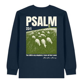Faith & Trust in God Longsleeve BackPrint Variante, Mountain Movers christliches Design