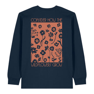 wildflower Longsleeve BackPrint Variante, Mountain Movers christliches Design