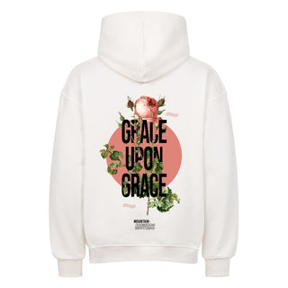 Grace upon Grace Oversize Hoodie Variante, Mountain Movers christliches Design