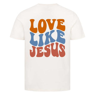 Love like Jesus Shirt BackPrint Detailansicht, Mountain Movers christliche Streetwear