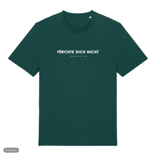 Fürchte dich nicht Typo T-Shirt, Grün, Vorderseite