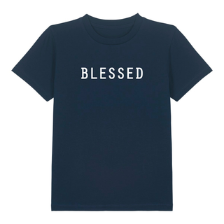 Blessed Kinder T-Shirt Detailansicht, Mountain Movers christliche Streetwear