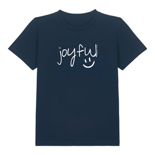 Joyful Kinder T-Shirt Detailansicht, Mountain Movers christliche Streetwear