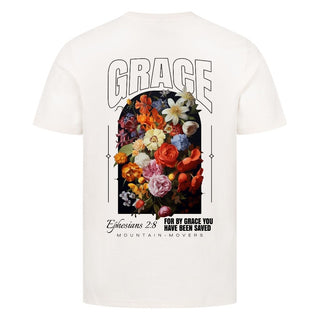 Grace Flower Ephesian Shirt Detailansicht, Mountain Movers christliche Streetwear