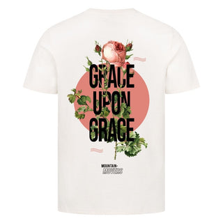 Grace upon Grace Shirt Detailansicht, Mountain Movers christliche Streetwear