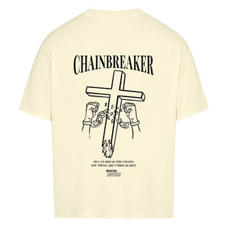 Chainbreaker Oversize Shirt Detailansicht, Mountain Movers christliche Streetwear