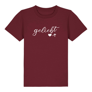 geliebt Kinder T-Shirt Detailansicht, Mountain Movers christliche Streetwear