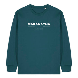 unser herr kommt Longsleeve Detailansicht, Mountain Movers christliche Streetwear