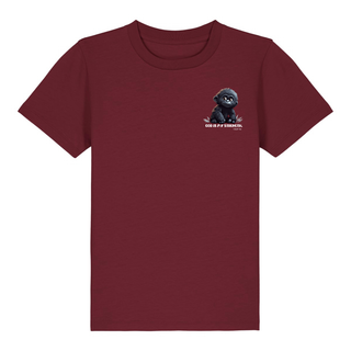 Gorilla Strength Kinder T-Shirt Detailansicht, Mountain Movers christliche Streetwear