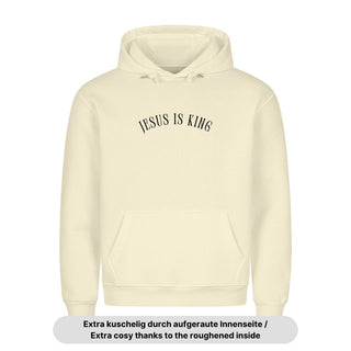 Jesus is King Curved Hoodie Variante, Mountain Movers christliches Design