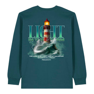God as Our Light and Salvation Longsleeve BackPrint Detailansicht, Mountain Movers christliche Streetwear