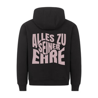 Alles zu seiner Ehre Hoodie Backprint, christliche Streetwear von Mountain Movers