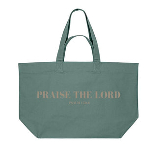 Praise the Lord Shopping Bag Detailansicht, Mountain Movers christliche Streetwear