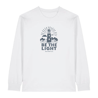 Be the light retro Longsleeve Variante, Mountain Movers christliches Design