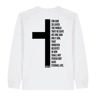 John 3_16 Longsleeve BackPrint Variante, Mountain Movers christliches Design